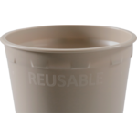 DEPA - | Coupe | PP | Réutilisable | Automatique approprié | 180 ml | 7,5 oz | 96 mm | Taupe | 432 pièces