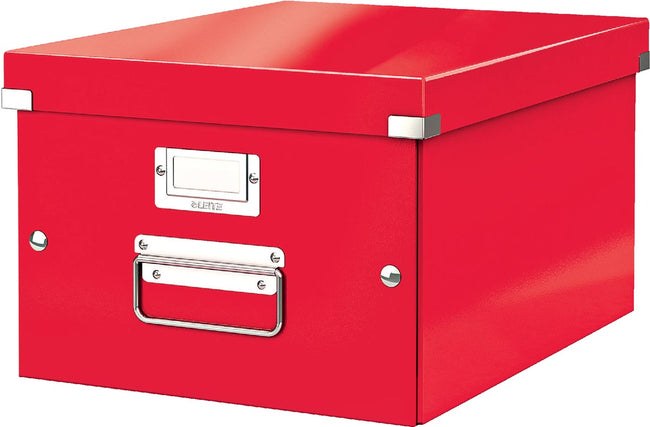 Leitz - Wow Storage Box Cliquez sur Store, Ft M, rouge