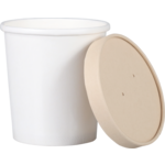 DEPA - | Tasse de soupe | Cardboard + PE | 400 ml | 16oz | 100 mm | Blanc | 500 pièces