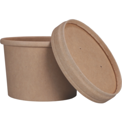 DEPA - | Tasse de soupe | incl. Cardboard + PP | 236 ml | 8oz | 60 mm | Brun | 25 pièces