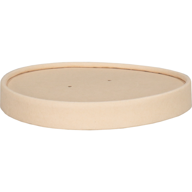 Depa -  Deksel | soepbeker | Karton + PE | rond | Ø117mm | naturel | 500 stuks