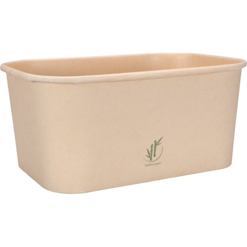 Depa - Bak | Karton + PP | 1000ml | maaltijdcontainer | 169x117x76mm | naturel | 25 stuks