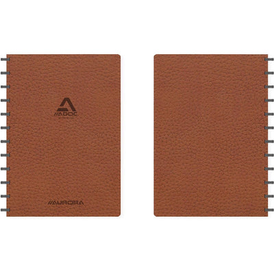 Adoc -  Business schrift, ft A4, 144 bladzijden, geruit 5 mm, bruin