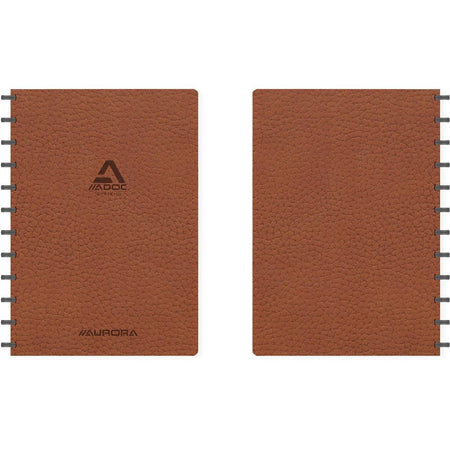 Adoc -  Business schrift, ft A4, 144 bladzijden, geruit 5 mm, bruin