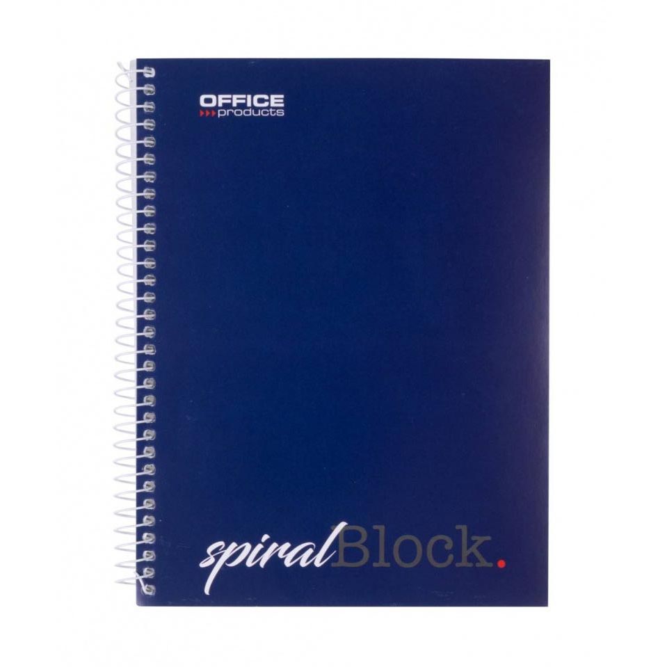 OFFICE products -   spiraalschrift, A5, 80 blad, gelijnd