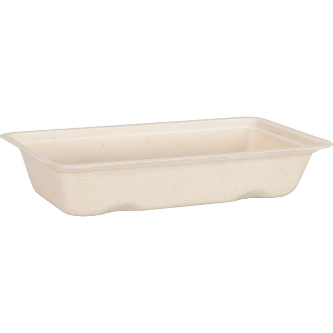 DEPA - BAK | Bagasse (pulpe de canne à sucre) A5 | Collate 15x7.7x3cm | Natural | 50 pièces