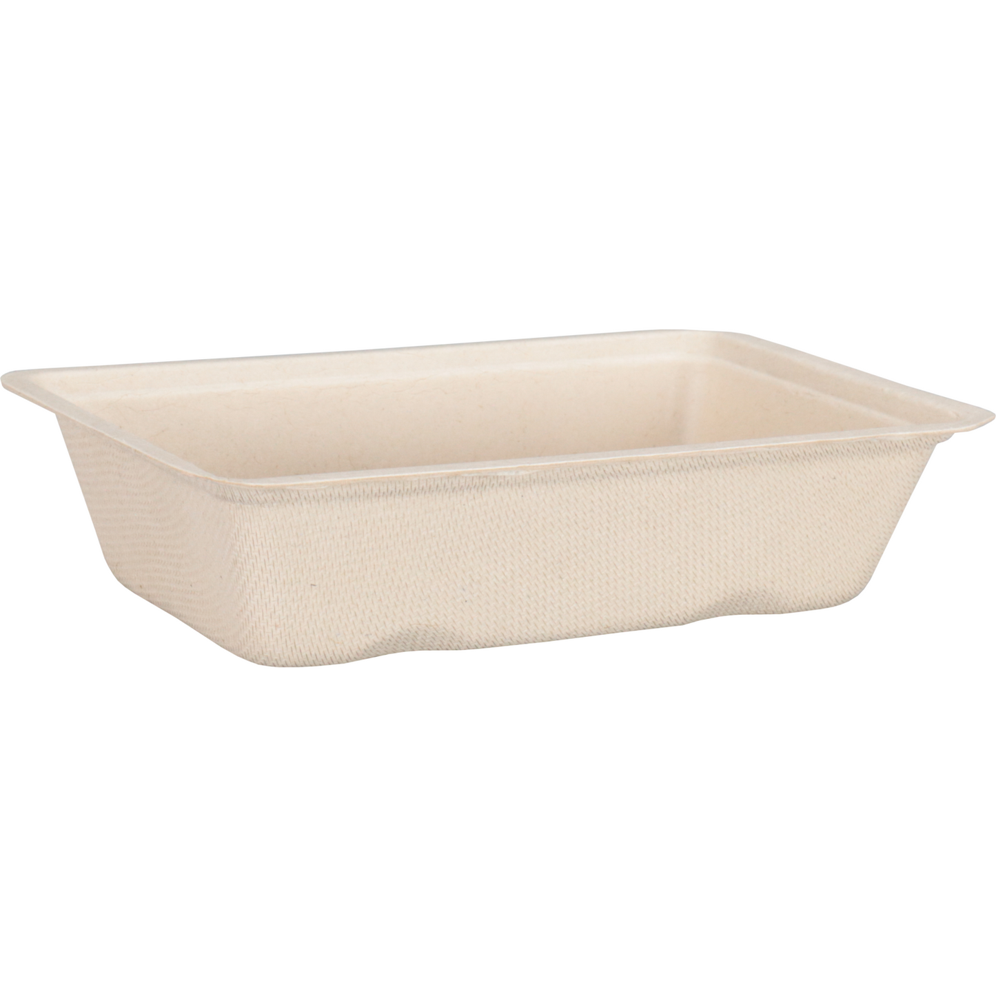 DEPA - BAK | Bagasse (Zuckerrohrzellstoff) A9 | Snackbehälter 14.5x9.7x3.6cm | Natürlich | 50 Stück