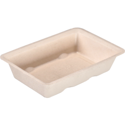 DEPA - BAK | Bagasse (pulpe de canne à sucre) A13 | Collate 16.3x11x3.6cm | Natural | 50 pièces