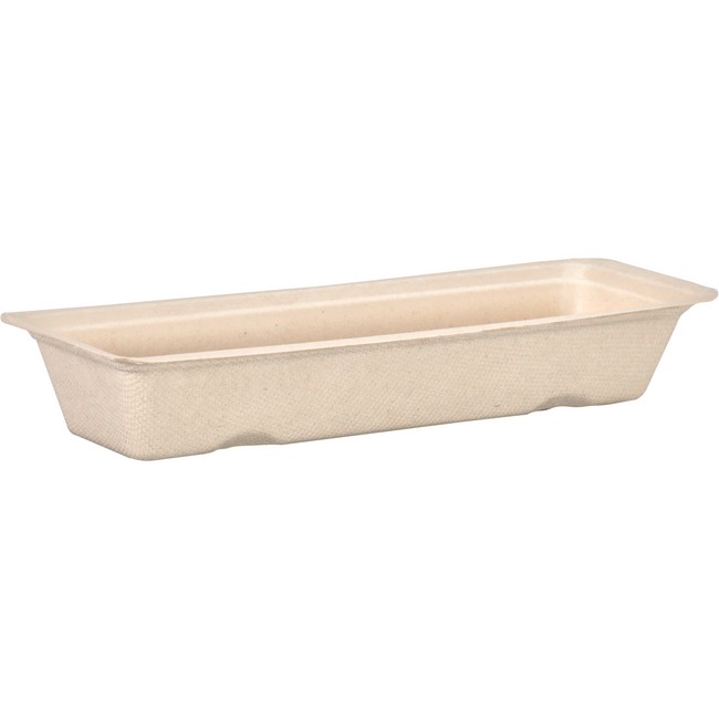 DEPA - BAK | Bagasse (pulpe de canne à sucre) A16 | Collate 20x7.2x3.2cm | Natural | 50 pièces