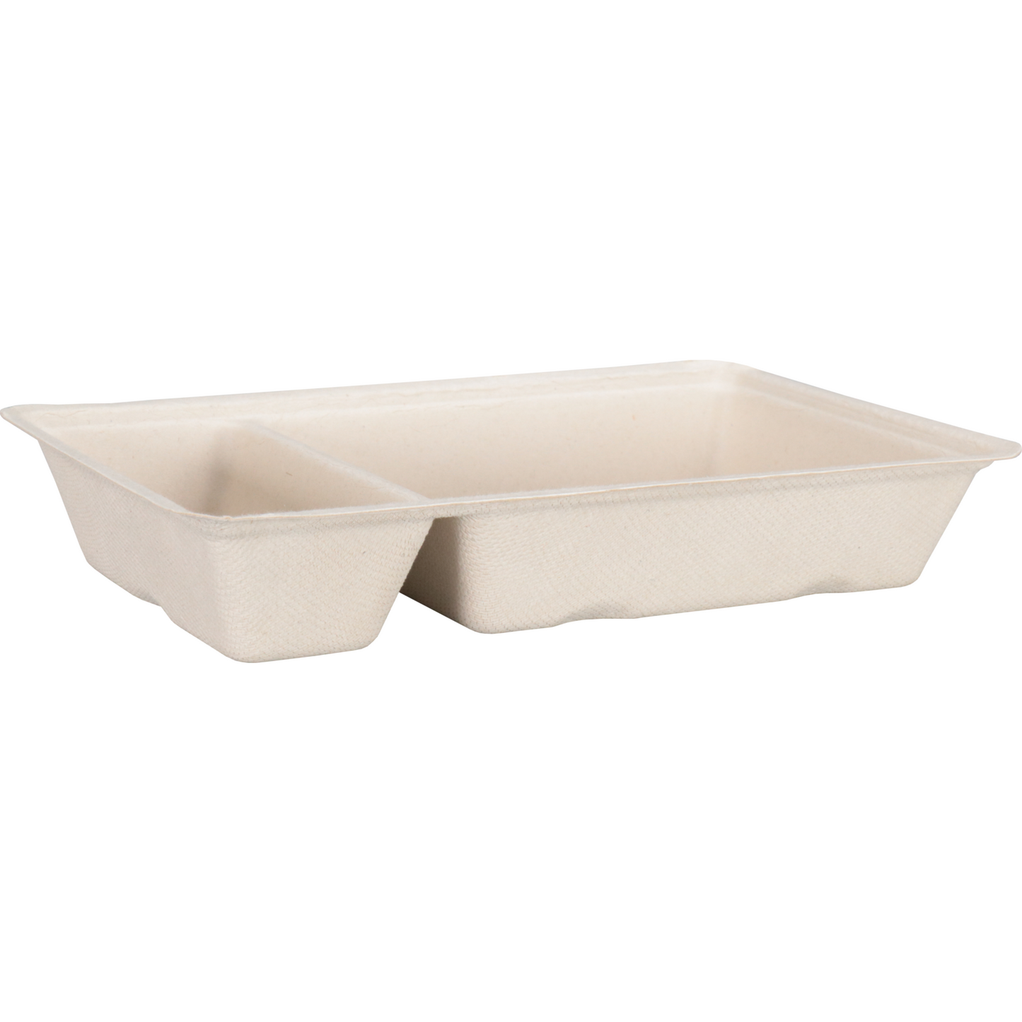 DEPA - BAK | Bagasse (pulpe de canne à sucre) A20 | Collate 20.5x12x3,6 cm | Natural | 50 pièces