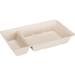 DEPA - BAK | Bagasse (pulpe de canne à sucre) A20 | Collate 20.5x12x3,6 cm | Natural | 50 pièces