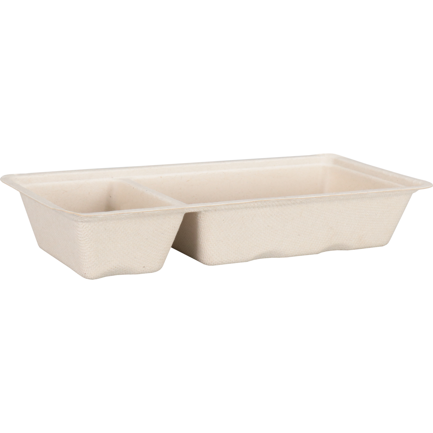 DEPA - BAK | Bagasse (pulpe de canne à sucre) A22 | Collate 20.3x9.5x3cm | Natural | 50 pièces