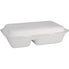 Depa -  Bak | Bagasse (suikerrietpulp) | 2-vaks | 1000ml | maaltijdbox | 25x16x6cm | wit | 400 stuks