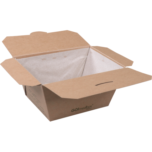 Fonkels - Go!Mealbox | 1000ml | 11.5x9x7.5cm | karton | bruin | 300 stuks