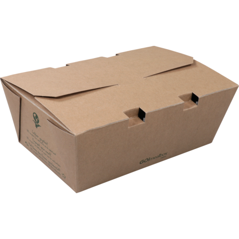 Fonkels - Go!Mealbox | 1800ml | 21x14x7.5cm | karton | bruin | 200 stuks
