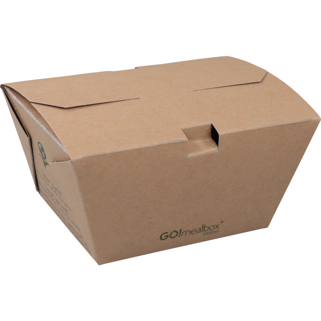 Klika -  Go!Mealbox | 1000ml | 11.5x9x7.5cm | karton | bruin | 200 stuks