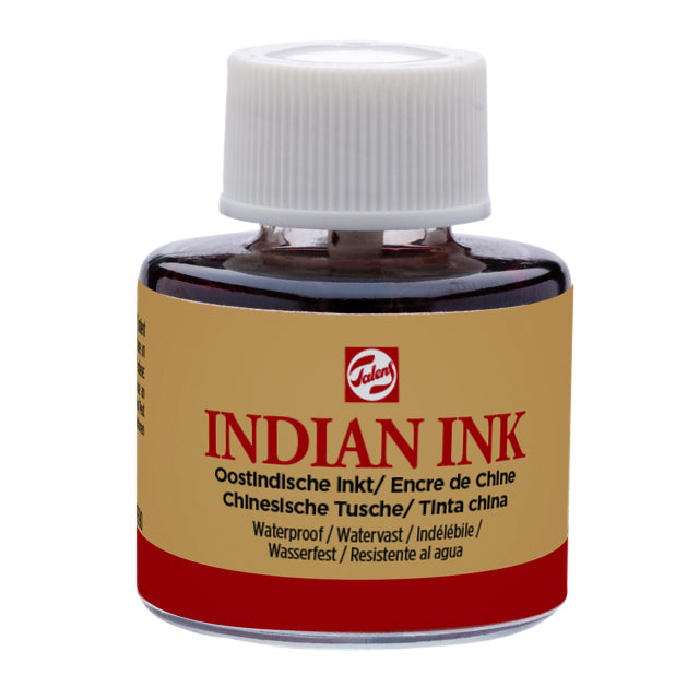 Talens - Oost-Indische inkt zwart 11ml | 3 stuks