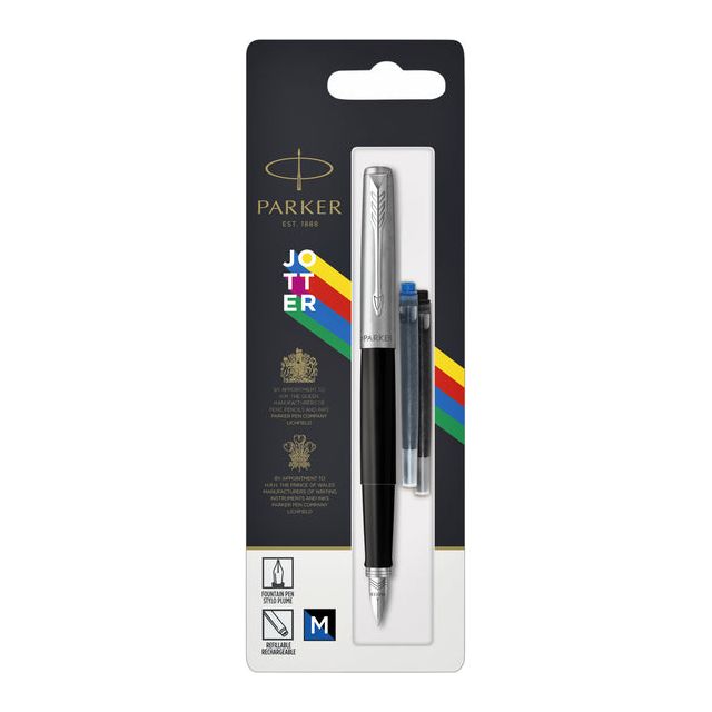 Parker - Fountain Pen Parker Jotter Original CT M Black | Blister un 1 morceau