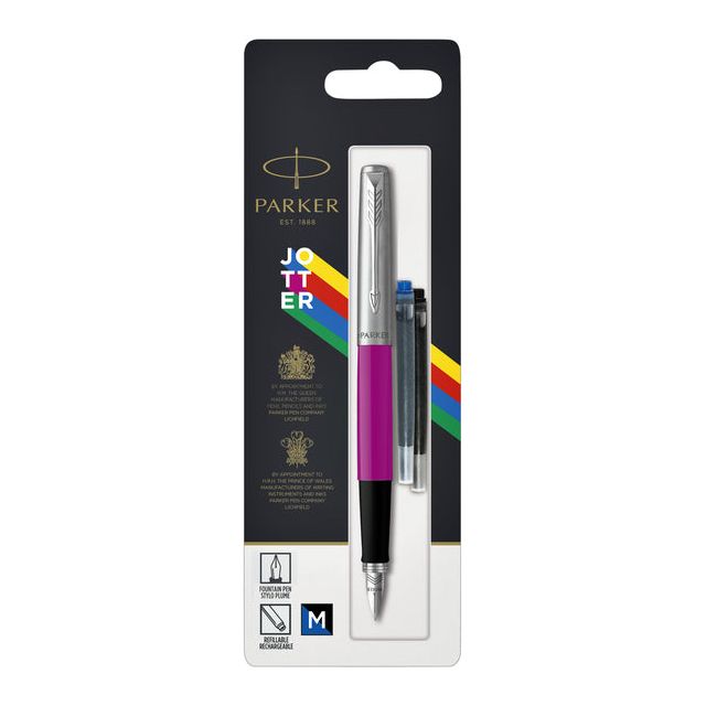 Parker - Fountain Pen Parker Jotter Original CT M Magenta | Blister un 1 morceau