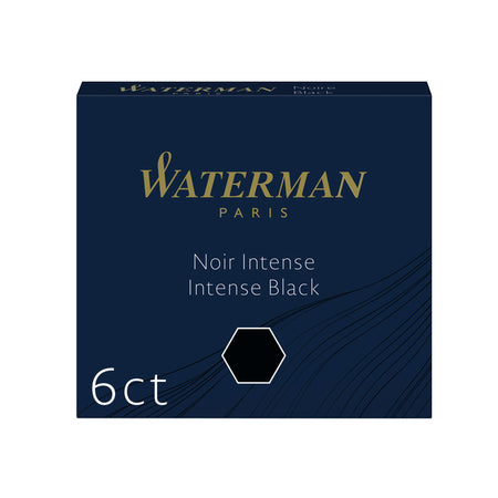 Waterman - Ink cartridge international black pack of 6 pieces