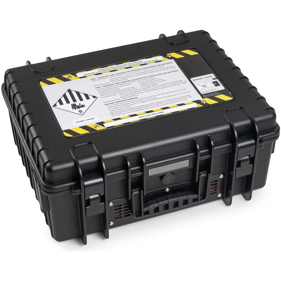De Raat -   koffer voor Lithium-Ion batterijen, medium, 13 l, zwart