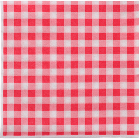 Klika - Servet | papier | 1-laags | 32x33cm | rood/wit | 400 stuks