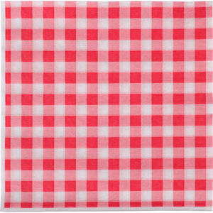 Klika -  Servet | 1/4 vouw | 1-laags | 32x33cm | papier | rood/wit | 3200 stuks