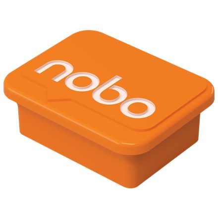 Nobo -  Haftmagnet Orange, 4 Stück Bordmagneet