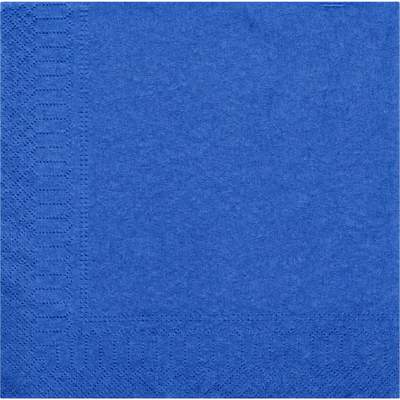 Klika -  Servet | 1/4 vouw | 2-laags | 33x33cm | cellulose | 20 pakken à 100 stuks | blauw | 2000 stuks