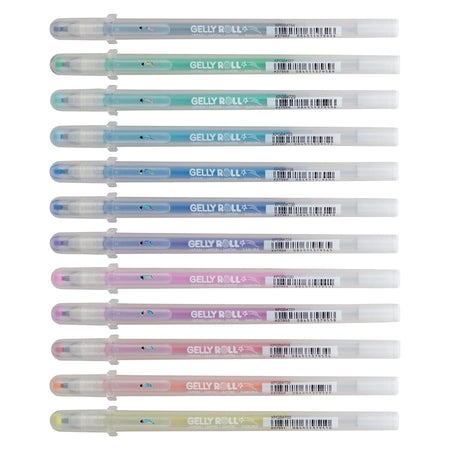 Sakura -  Gelschrijver gelly roll dust 12 kleuren | 6 stuks