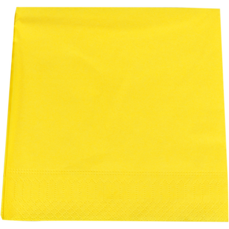 Servilletas 33x33cm 2 capas 100 piezas amarillo