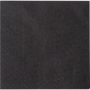 Klika - Napkin | 1/4 fold | 2-layer | 24x24cm | paper | black | 300 pieces