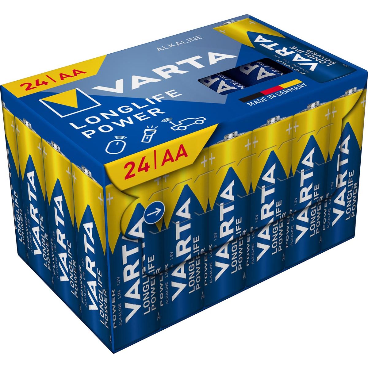 Varta -  batterij Longlife Power AA, pak van 24 stuks