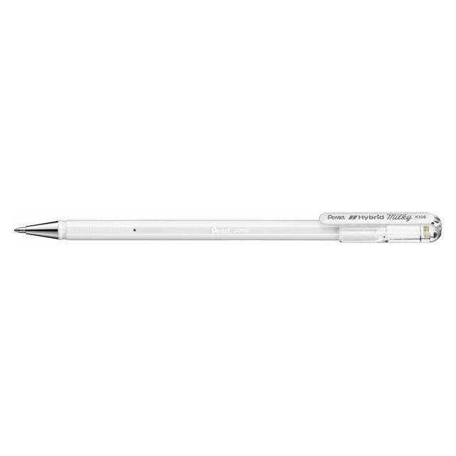 Pentel - Gelshrip Pentel K108 -p f pastel blanc | 12 pièces