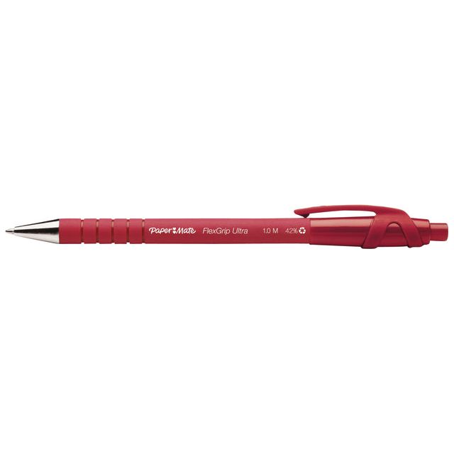 Paper Mate - Ballpoint Paper Mate Flexgrip Ultra M Rood | 1 pièce | 12 pièces