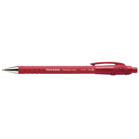 Paper Mate - Ballpoint pen Flexgrip Ultra medium red | 12 pieces