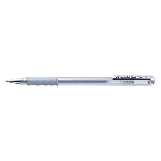 Pentel - Gelsrast Pentel K118 Grip M Silver | 12 pièces