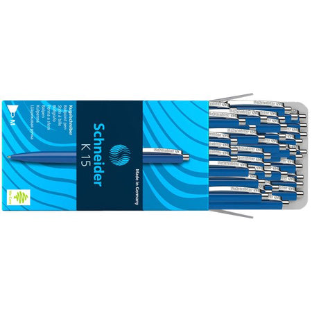 Schneider -  Balpen k15 m blauw | 50 stuks