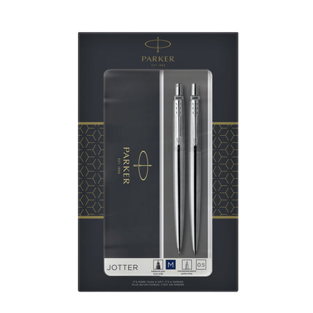 Parker - Penna a sfera e portamine jotter ct m acciaio inossidabile | 5 pezzi