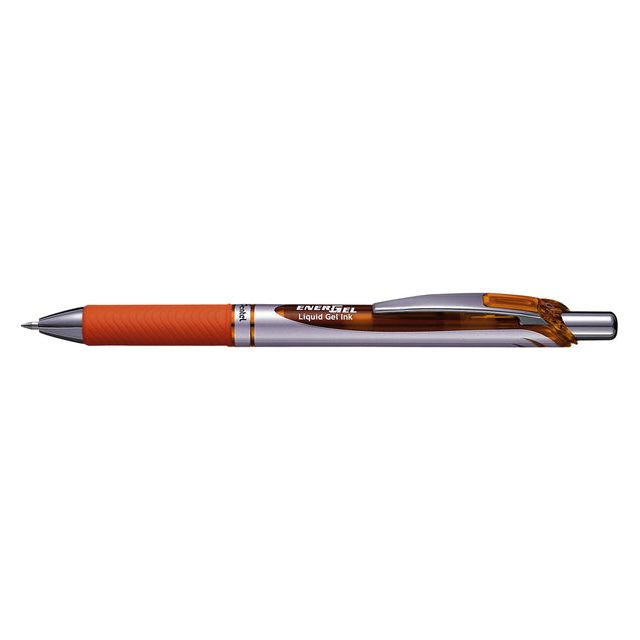 Pentel - Gelschrijver Energel BL77 oranje 0.4mm | 12 stuks