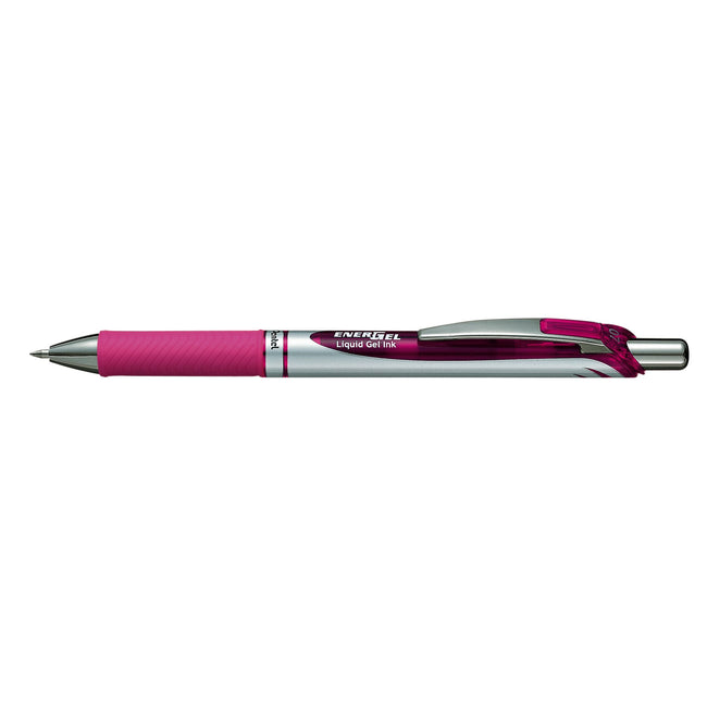 Pentel -  Gelschrijver  bl77 energel m roze | 12 stuks