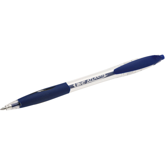 BIC - Ballpen Atlantis Classic Grip Clic Medium Bleu