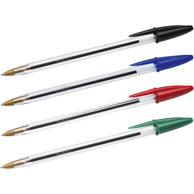 Bic - Penna a sfera cristal m rossa | 50 pezzi