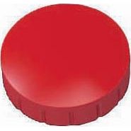 Maul - magnete Solido, 24 mm, forza di trazione 600 gr, scatola da 10 pezzi, rosso
