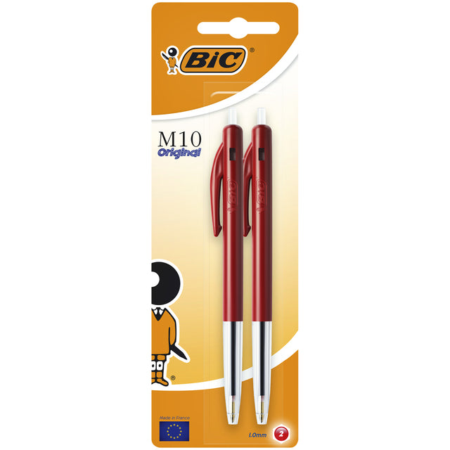 Bic - Ballpoint pen m10 m red | 20 pieces