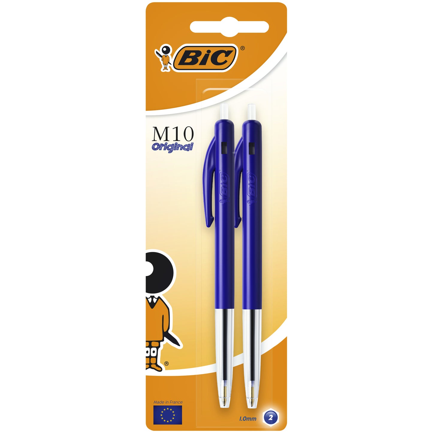 Bic - Kugelschreiber M10 mittelblau, Blister mit 2 Stück