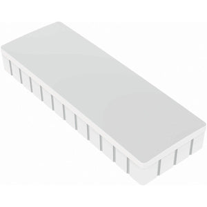Maul -  magneet Solid, rechthoek 54x19 mm, trekkracht 1 kg, doos van 10 stuks, wit
