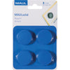 Maul - aimant Solid, 32 mm, force de traction 800 gr, blister de 4 pièces, bleu