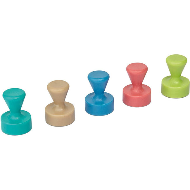 Maul - aimant cône néodyme, 12 mm, force de traction 1,5 kg, pour tableau blanc, assorti, blister de 10 pièces