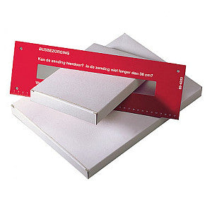 SENDOREPORE® - Letterbox Box 250x28x350mm 50 Stück Weiß weiß